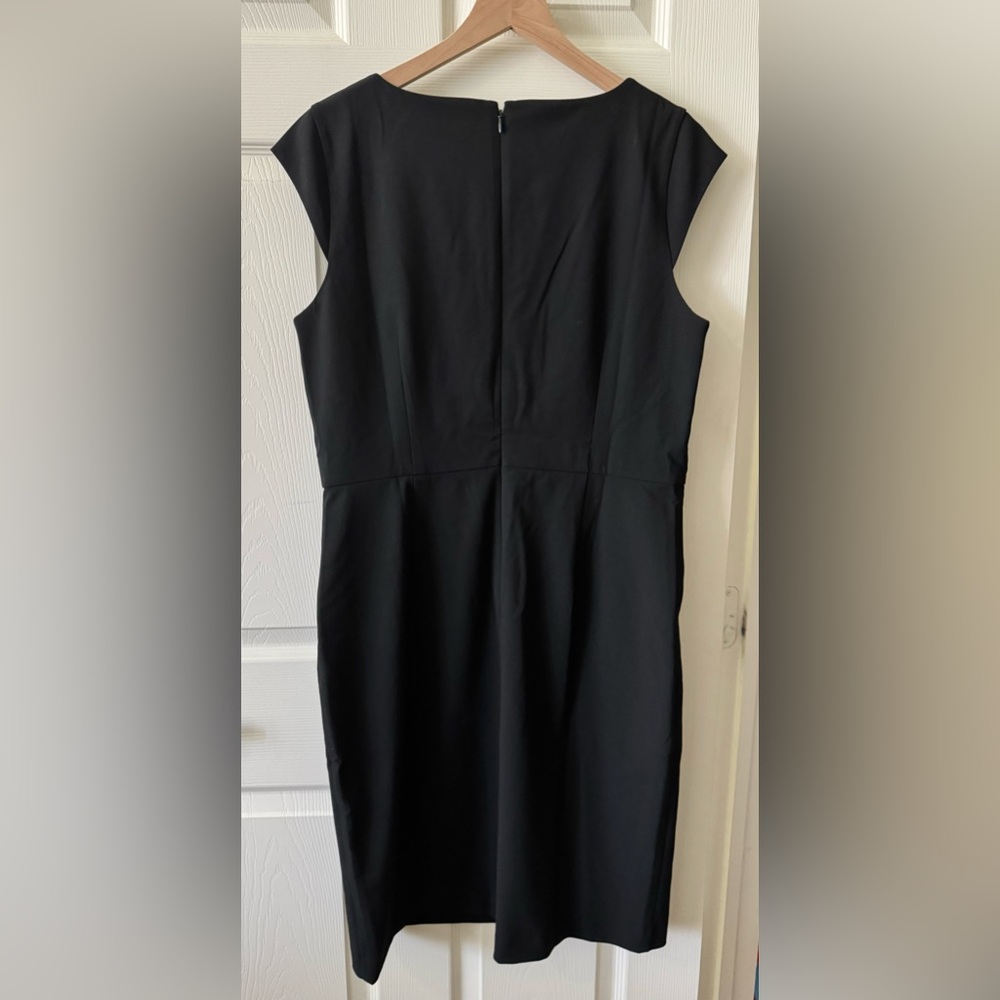Ann Taylor Classic Black Midi Dress - Picture 2 of 4